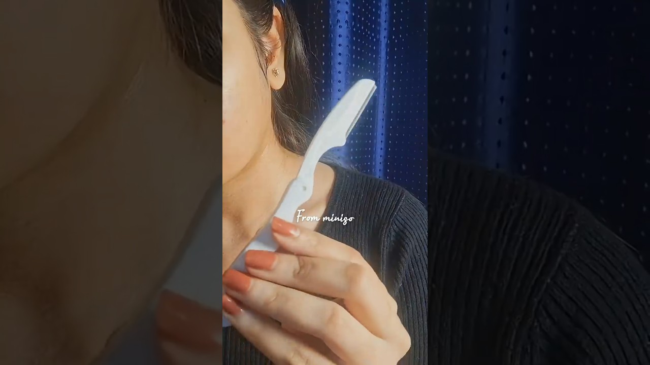 How to remove facial hair🪒, face shaving 