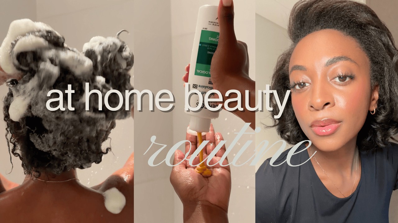 My Honest Luxury Pamper Routine | Wash Day + Facial on 4B/C Curls