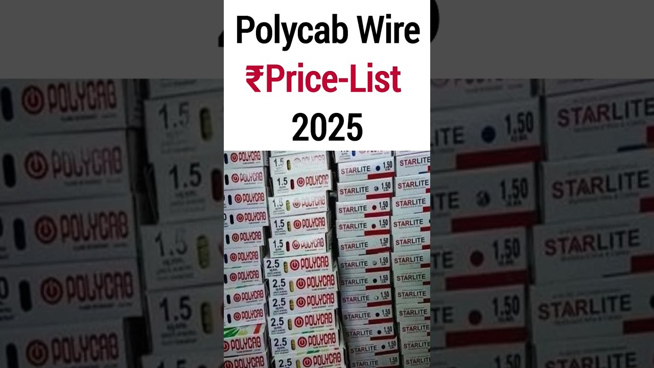 Polycab Wires Price 2025 | Full Price List with mm Details | Latest Rate Update