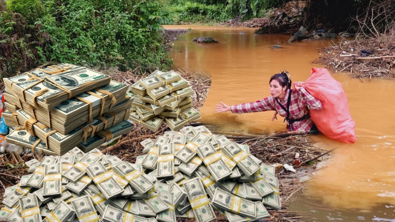 SUMMARY. Poor girl found 1 million dollars in a garbage dump under the river.