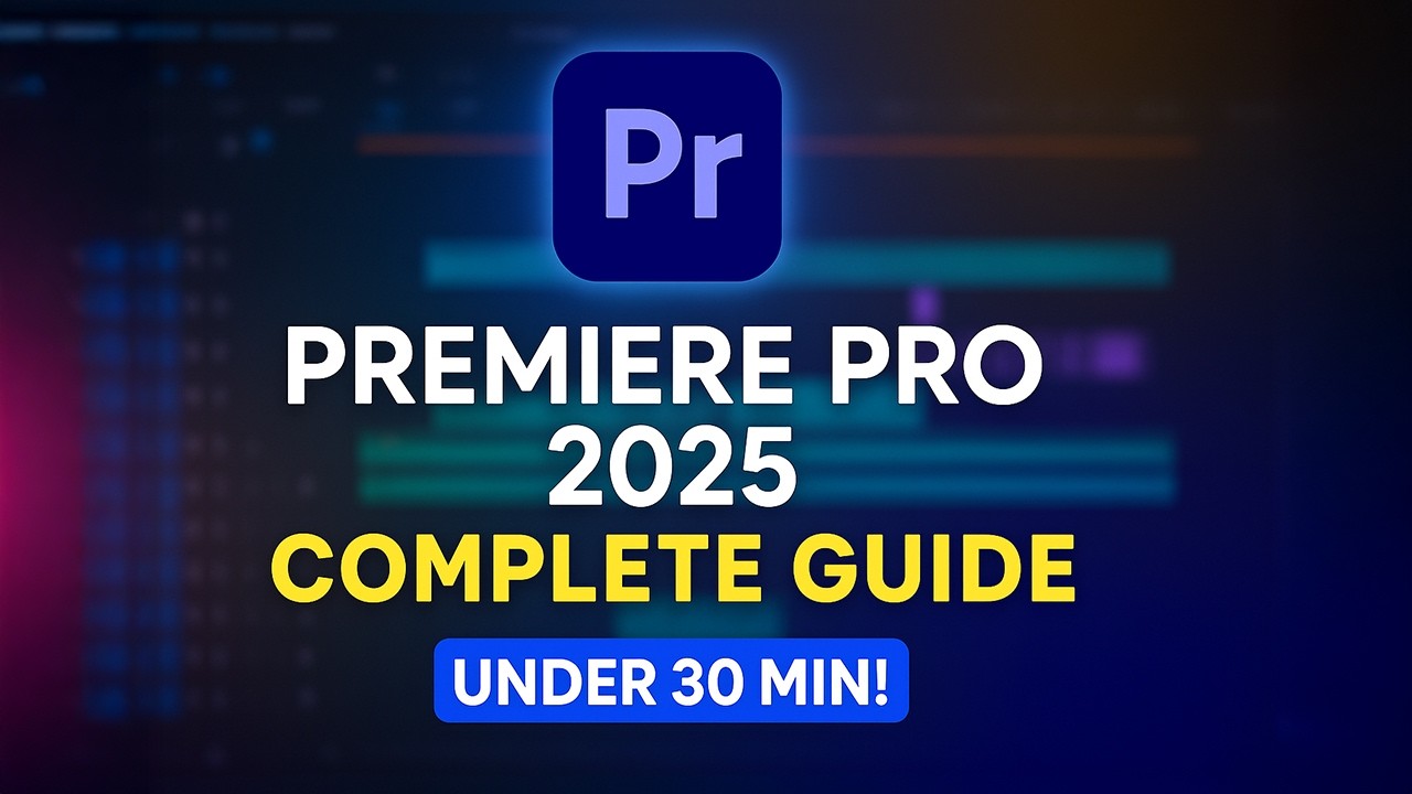Premiere Pro Tutorial 2026 | Learn Adobe Premiere Pro in 30 Minutes! + Free Project Files Workshop