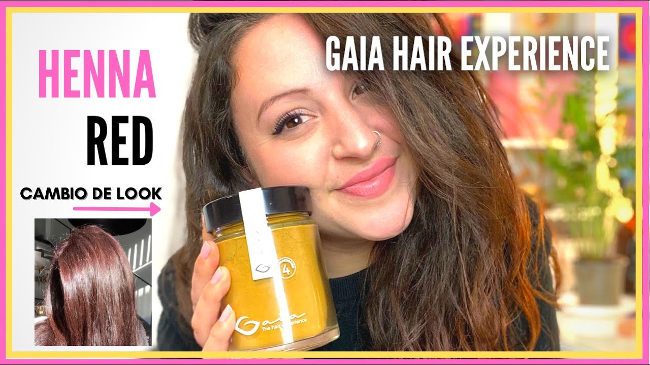 HENNA ANTES y DESPUÉS ♥️CAMBIO de LOOK con Henna Roja reflejos color Burdeos 💜Coloración Vegetal 🍃