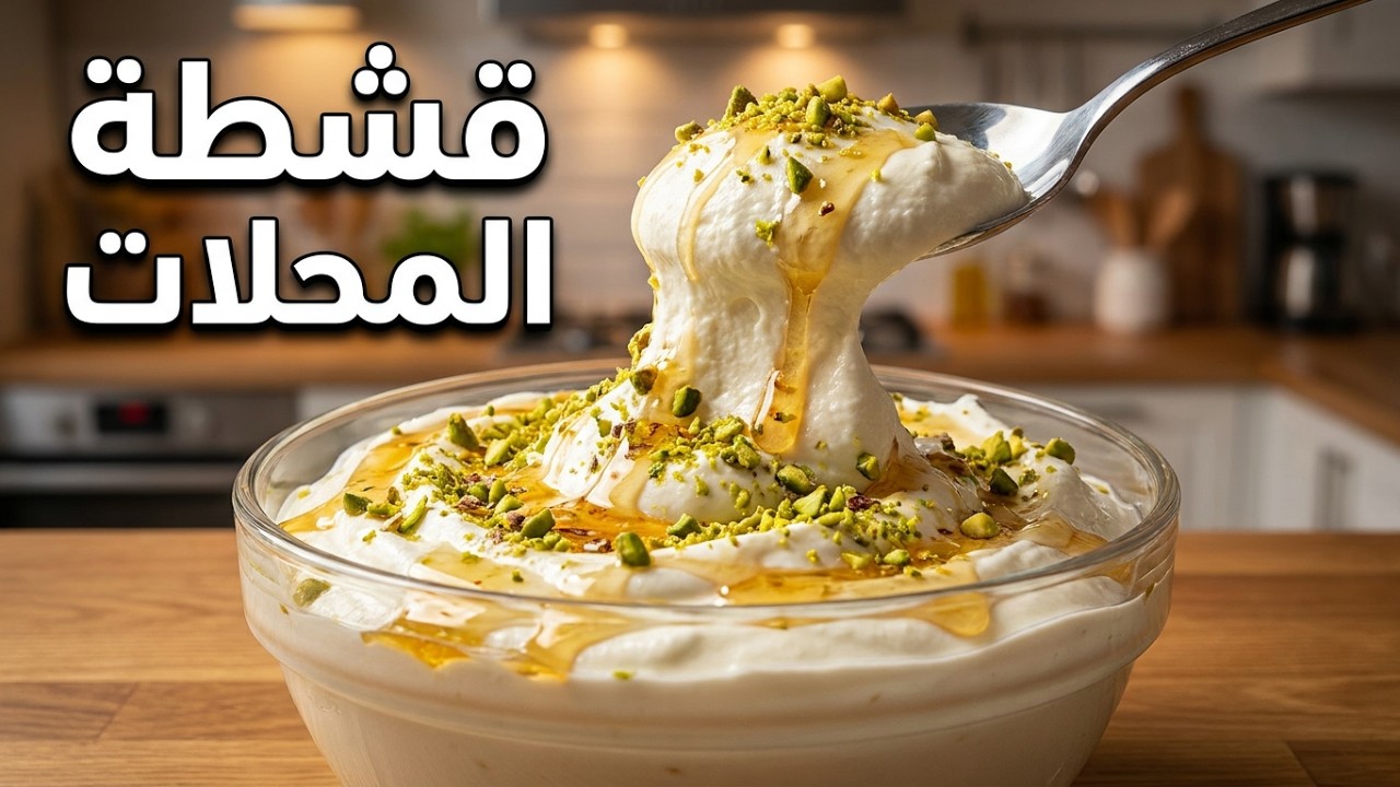 قشطة اقتصادية لكل الحلويات #قشطة_كريمية_ناجحة_100%