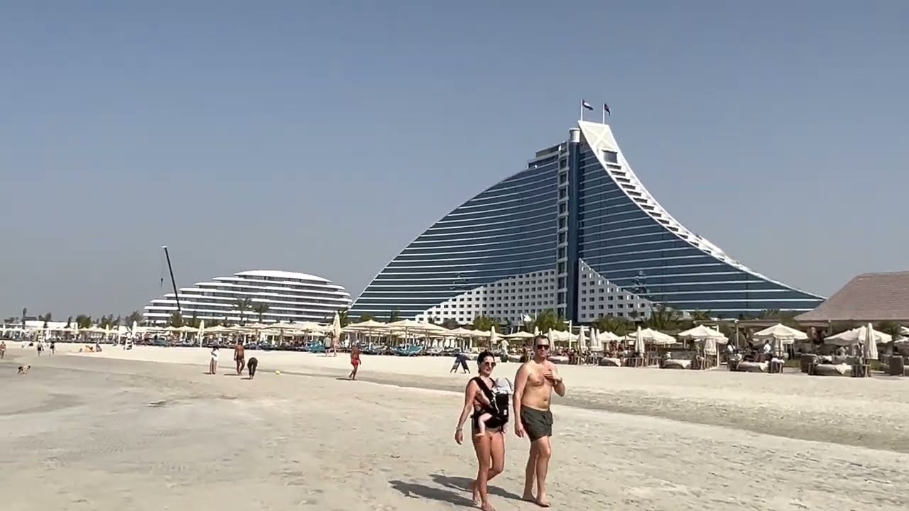 #UAE 🇦🇪 #Dubai Jumeirah Beach 🏖️ 2023 | Jumeirah Beach Hotel | walking in the beach 🏖️.