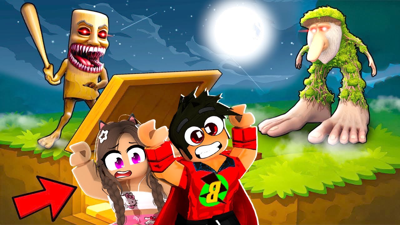 AYBÜKE İLE GECE 3'TE SIĞINAKTA KALDIK !! - Roblox Dangerous Night Furnish The Bunker