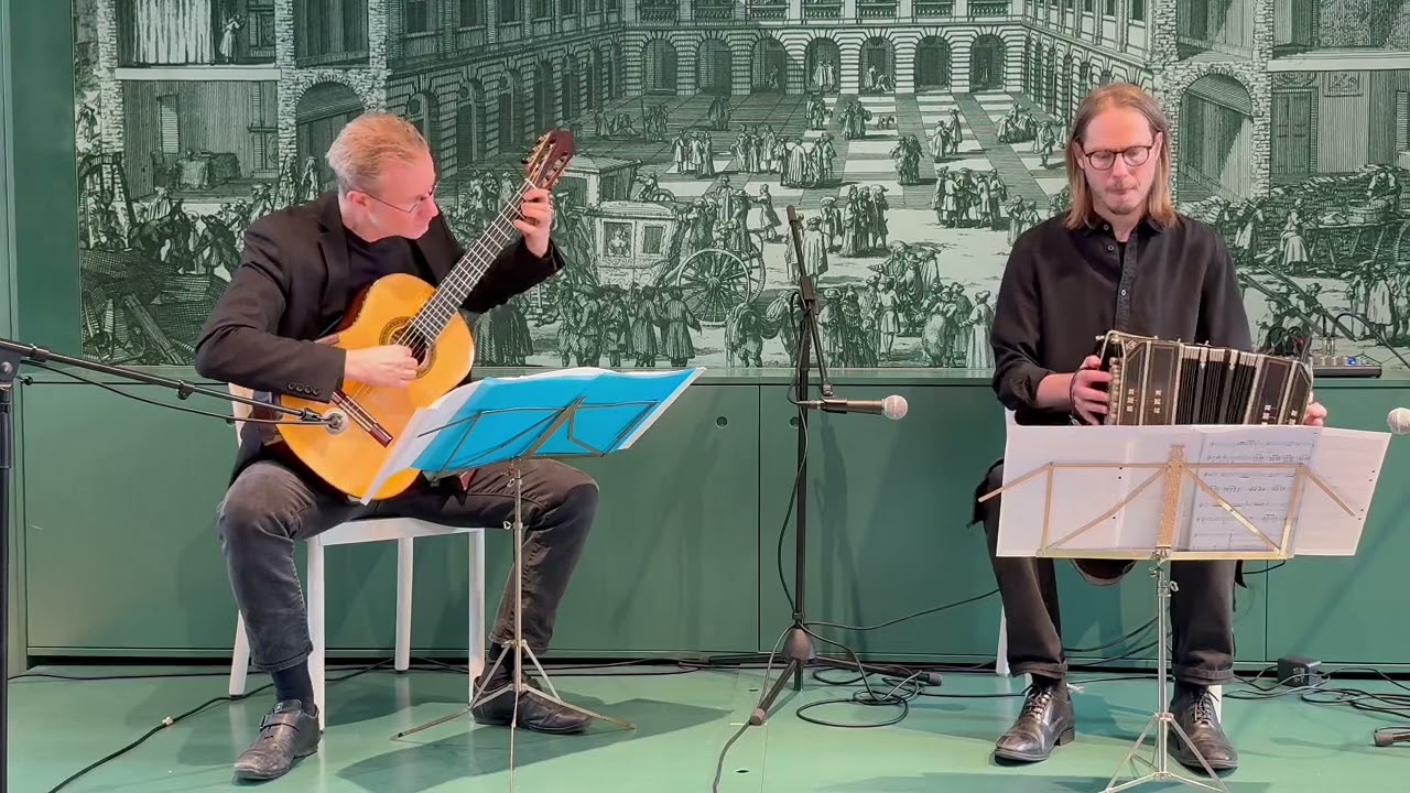 Jens Lundberg, bandoneon, & David Härenstam, guitar Astor Piazzollla Café 1930, Psychosis (excerpt)