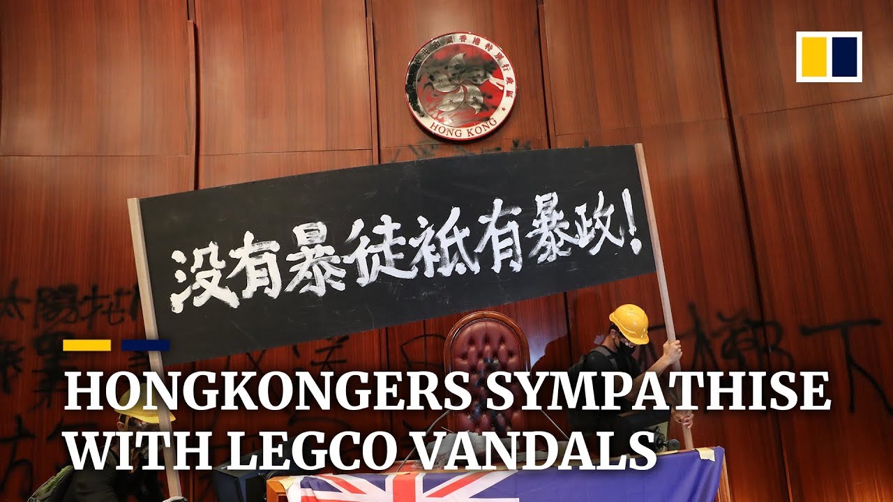 Hongkongers sympathise with Legco vandals