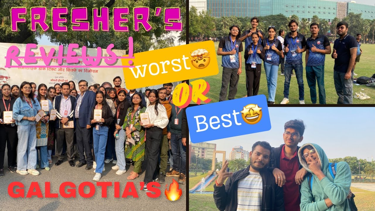 Fresher&rsquo;s Review💯#galgotiacollege#2024  #best #worst Best college in Delhi NCR?#review #youtube