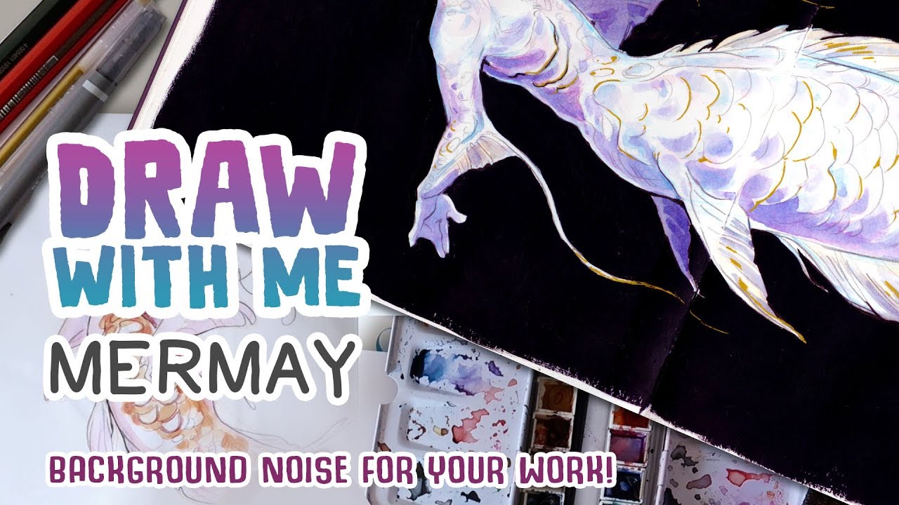 Weird mermaids for Mermay DRAW WITH ME Ep 11