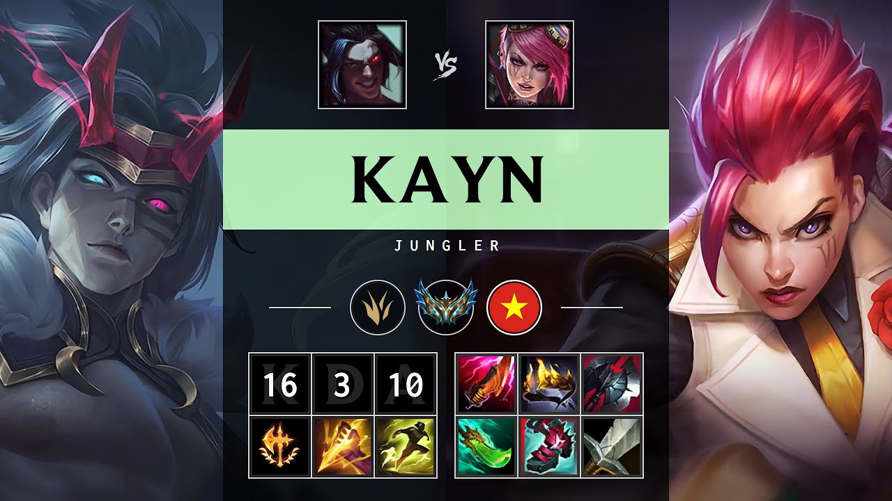 Kayn Jungle vs Vi - VN Challenger Patch 25.13