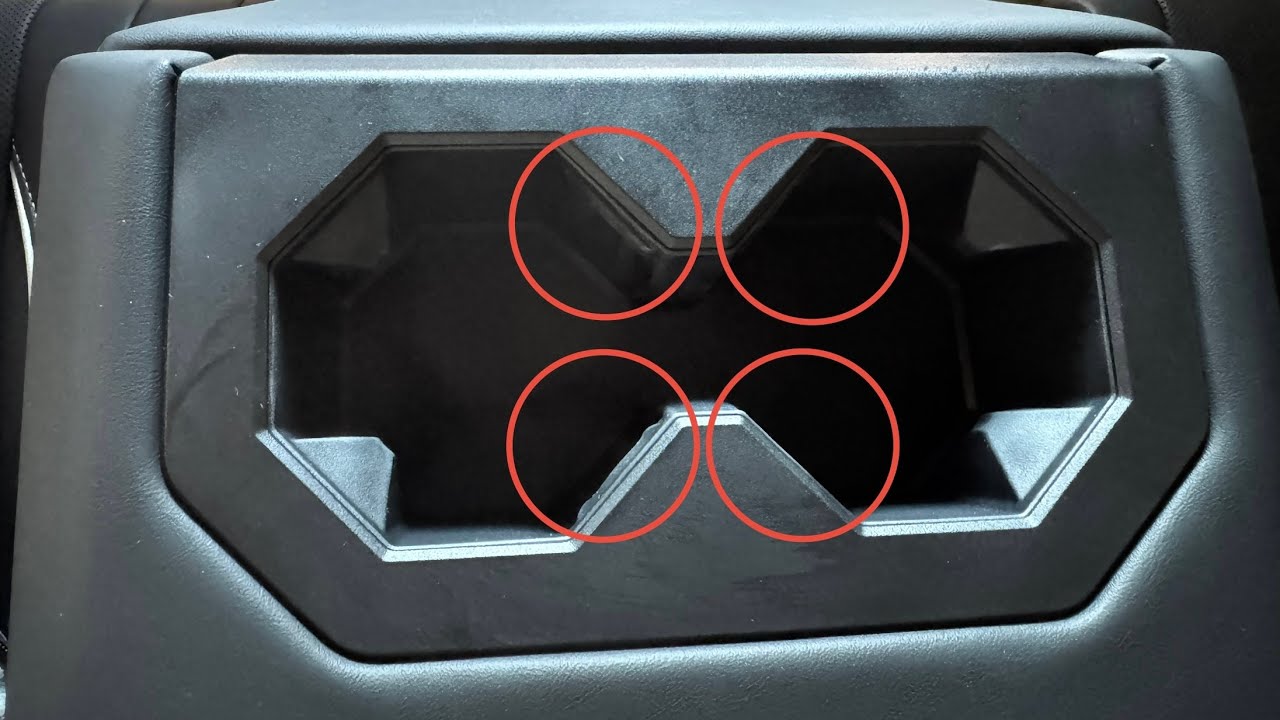 Cybertruck Rear Cupholder Defect? My Quick DIY Fix 🔧
