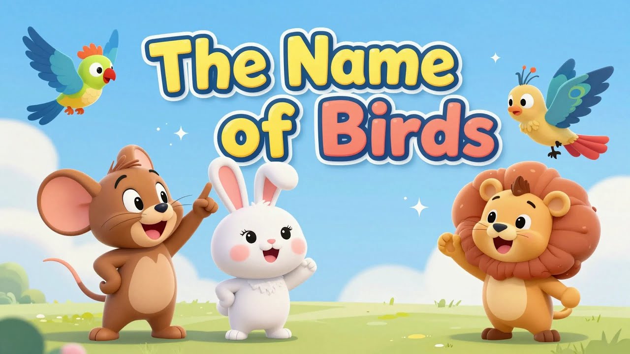 Learn the Names of Birds 🐦 | Fun Preschool Learning Video