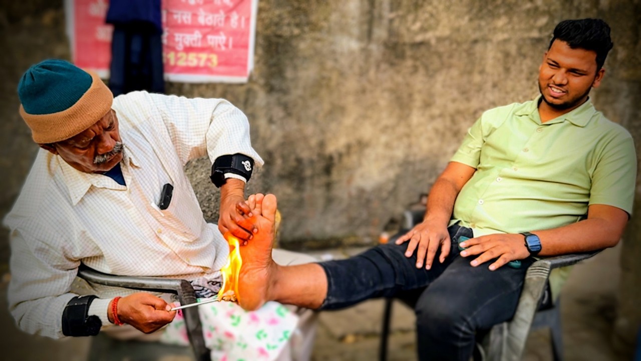   ASMR Barber Narsa Baba💆‍♂️ Deep Tissue FOOT Massage | Instant Sleep & Stress Relief 😴✨