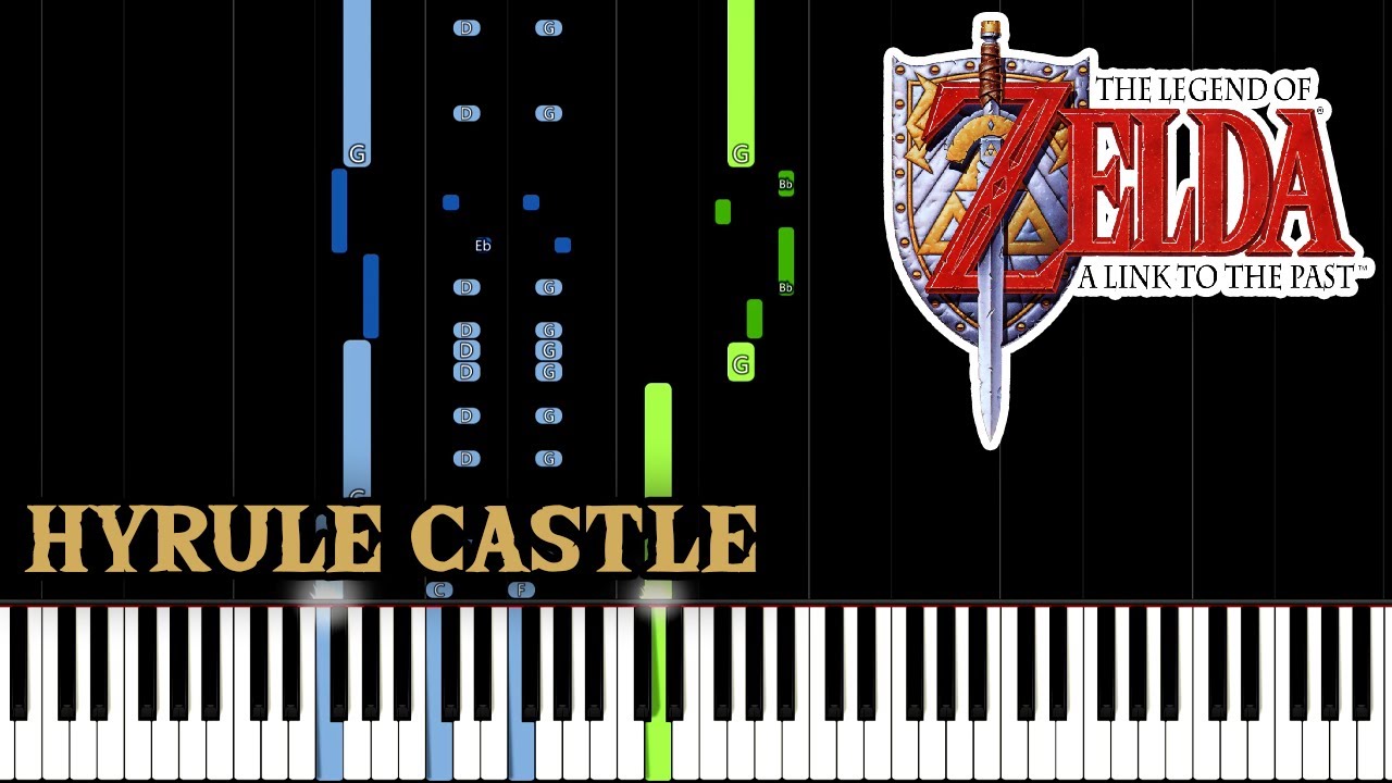 Hyrule Castle - Zelda: A Link to the Past (Piano Tutorial) [Synthesia]