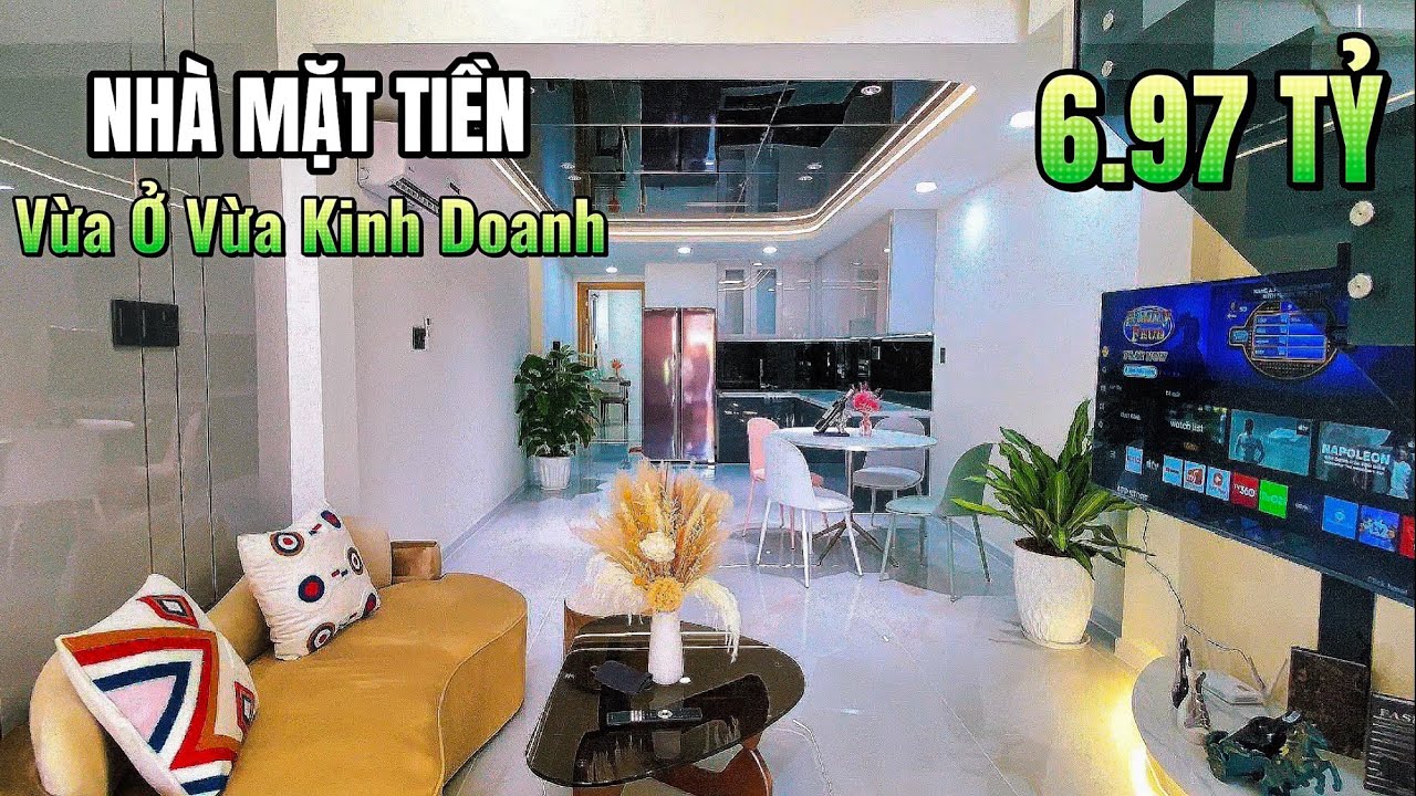 Nhà Mặt Tiền Vừa Ở Vừa Kinh Doanh 3 Phòng Ngủ Chỉ 6.97 Tỷ (TL)