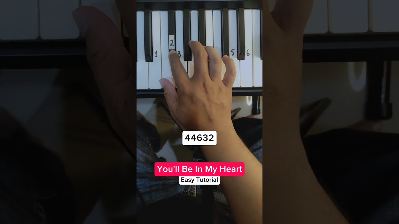 You'll Be In My Heart - Phil Collins (Easy Piano Tutorial) 