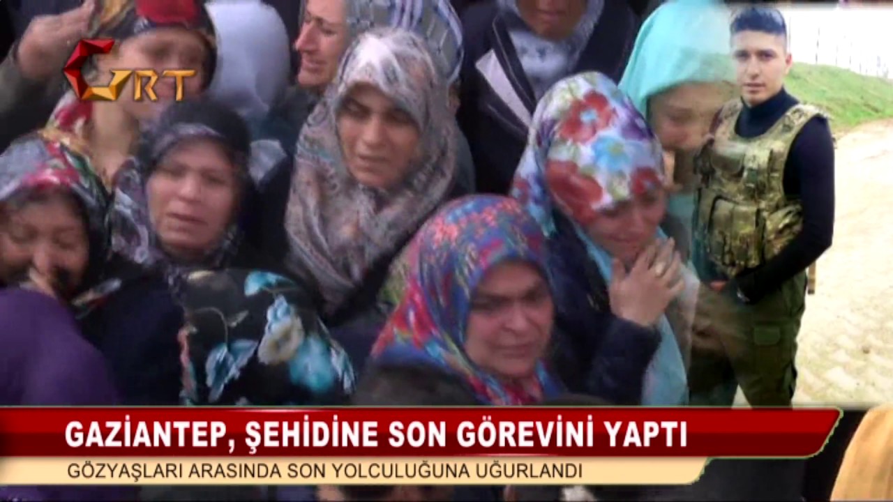 GAZİANTEP, ŞEHİDİNE SON GÖREVİNİ YAPTI GÖZYAŞLARI ARASINDA SON YOLCULUĞUNA UĞURLANDI
