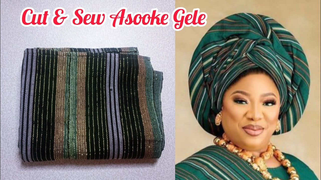 "Sewing Aso Oke Gele from Scratch | Full Tutorial"