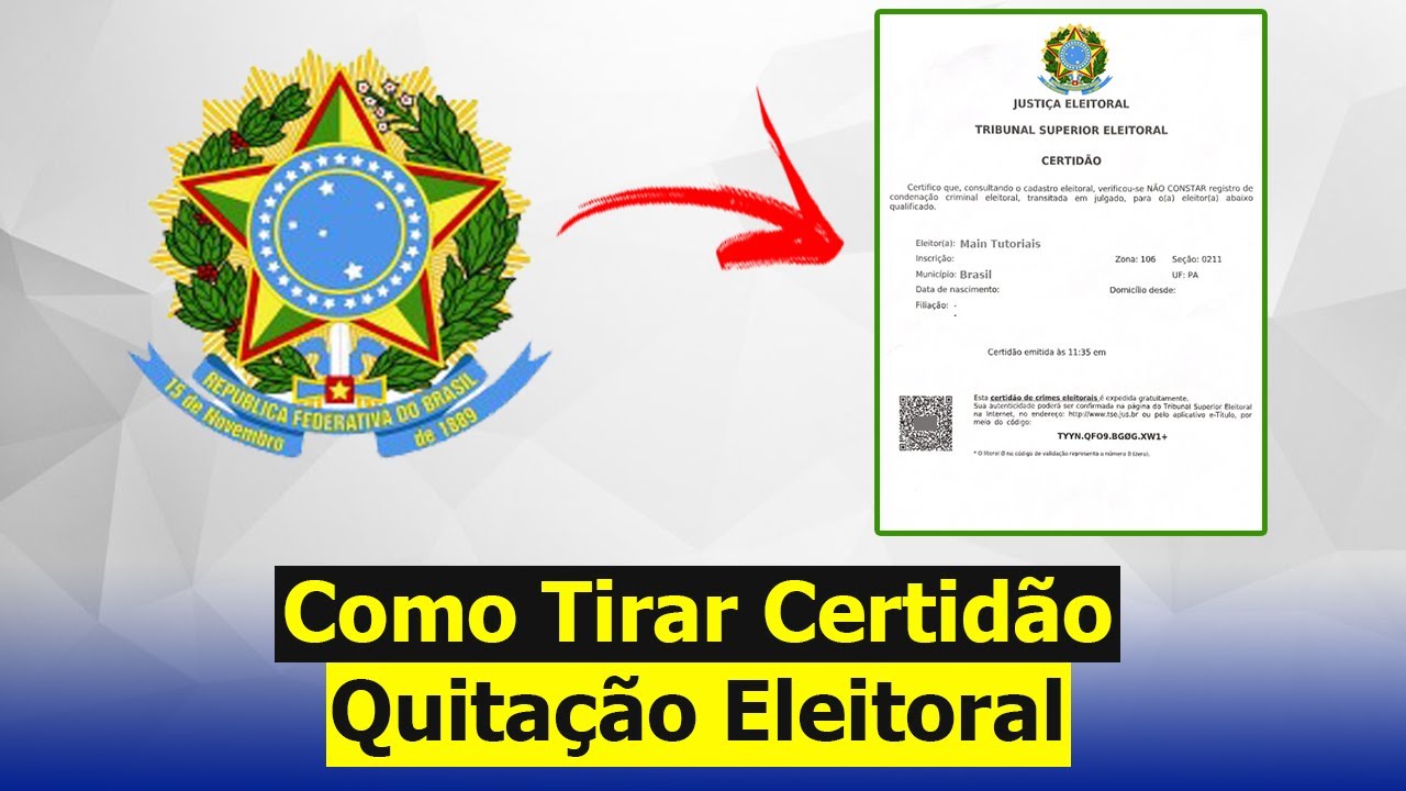 Como Tirar Certidão de Quitação Eleitoral