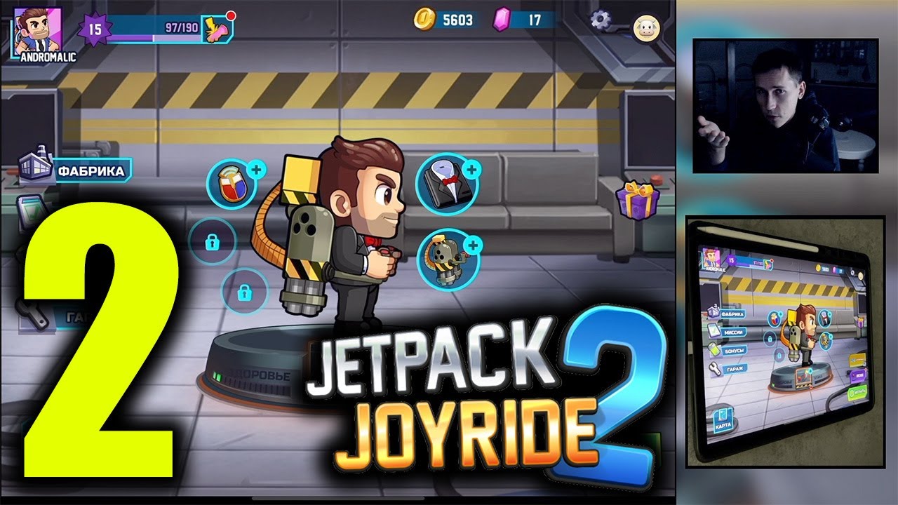Jetpack Joyride 2 - Touch Live Gameplay Walkthrough Video - Part 2 - Mobile Game - Chapter 1 Level 8