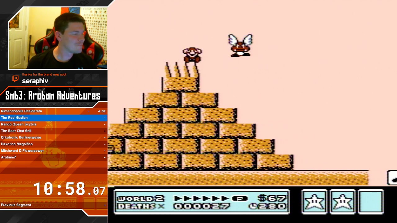 SMB3 Arobam Adventures 100% in 1:04:25