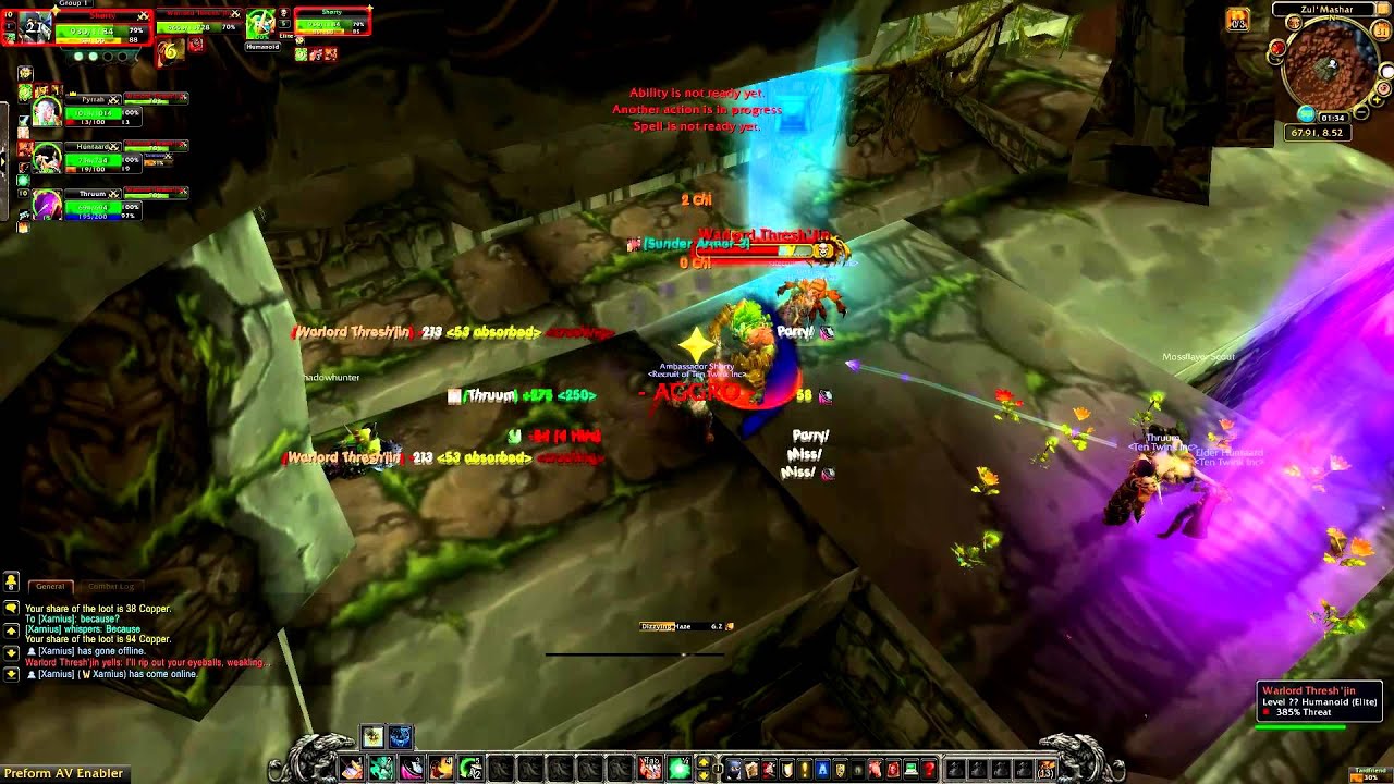 Wow Mop: Ten Twinks Inc vs Warlord Thresh'jin