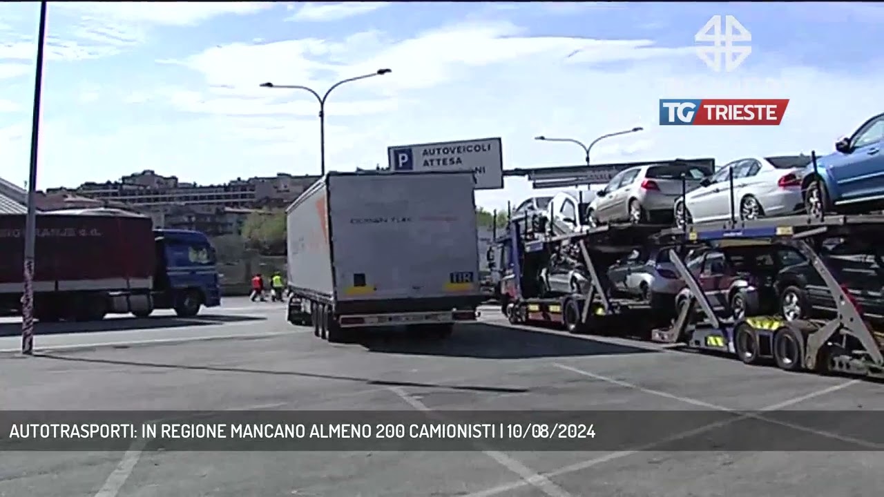 AUTOTRASPORTI: IN REGIONE MANCANO ALMENO 200 CAMIONISTI | 10/08/2024