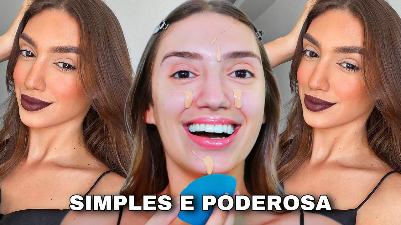MAKE SIMPLES E PODEROSA QUE *TODO MUNDO CONSEGUE FAZER* | MAQUIAGEM FÁCIL PRA SE SENTIR LINDA!!!