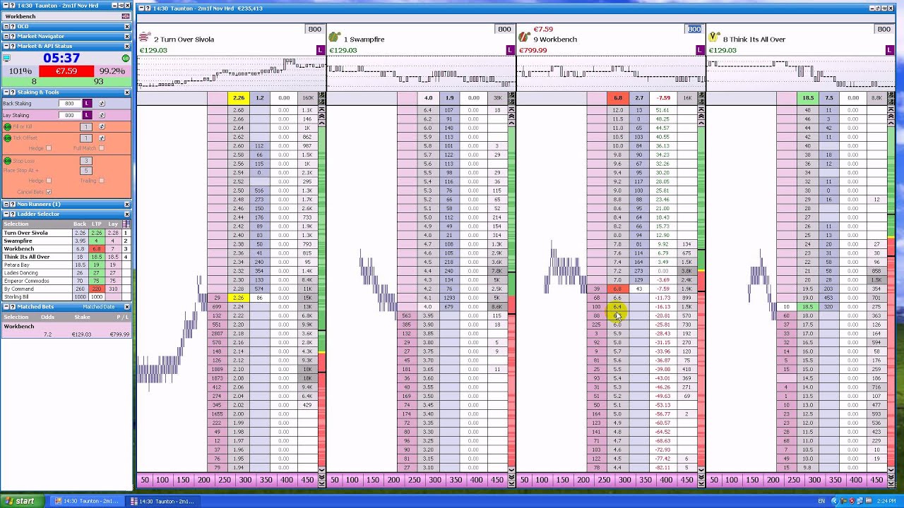 Horse racing trading with Geeks Toy - Profit 18 euro for 6 minute work.