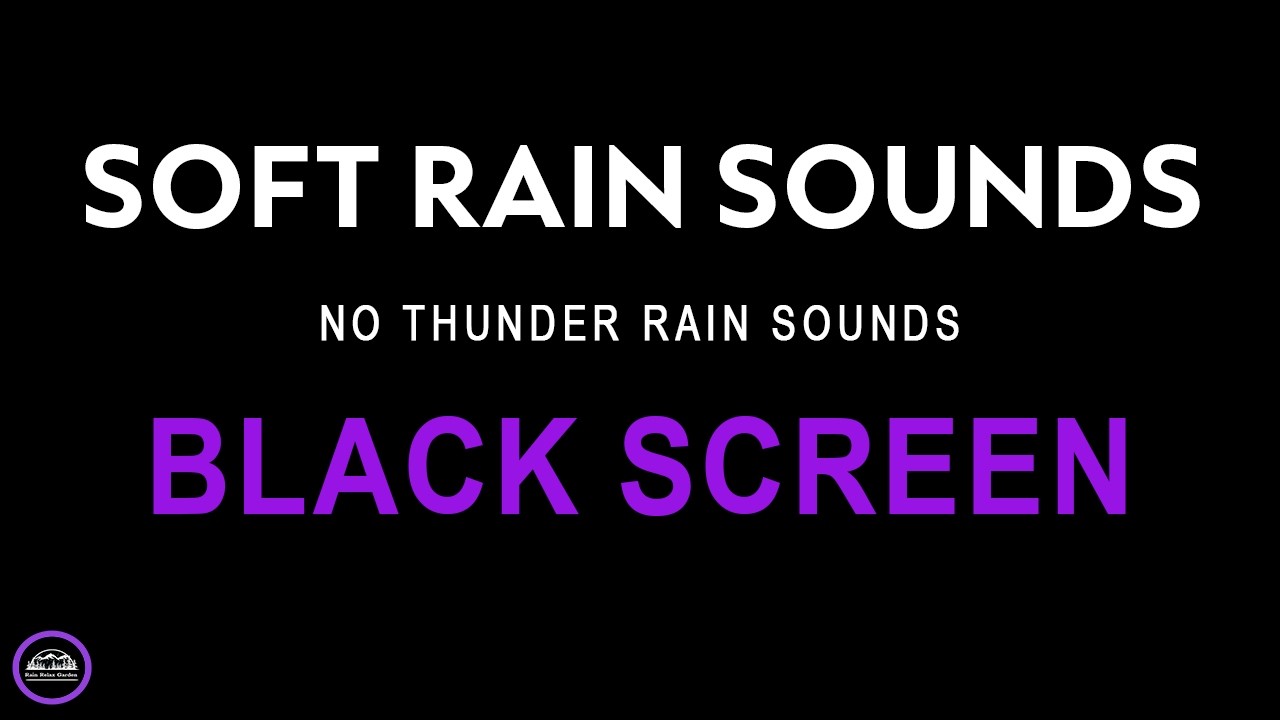 Midnight River Storm: Heavy Rain and Gentle Thunder Flow | 1 Hours Black Screen