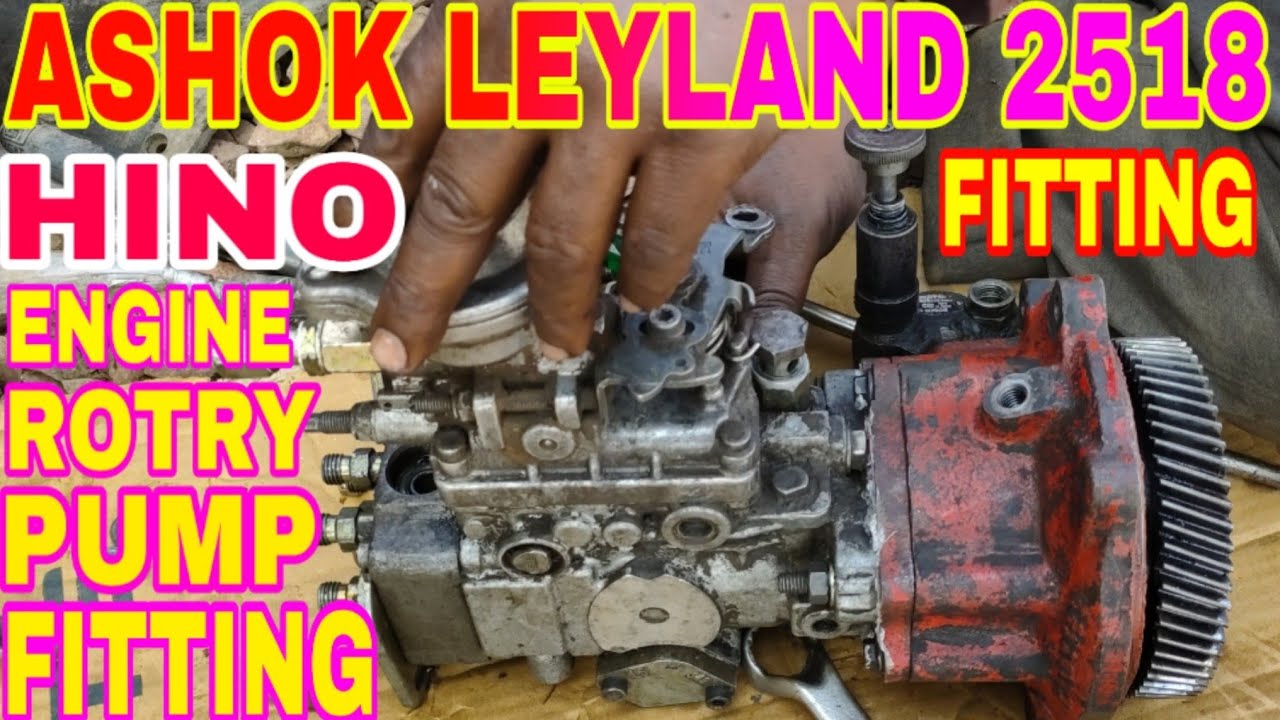 Rotry Pump Fitting Ashok Leyland 2518 Hino Engine ii by Mechanic Gyaan,