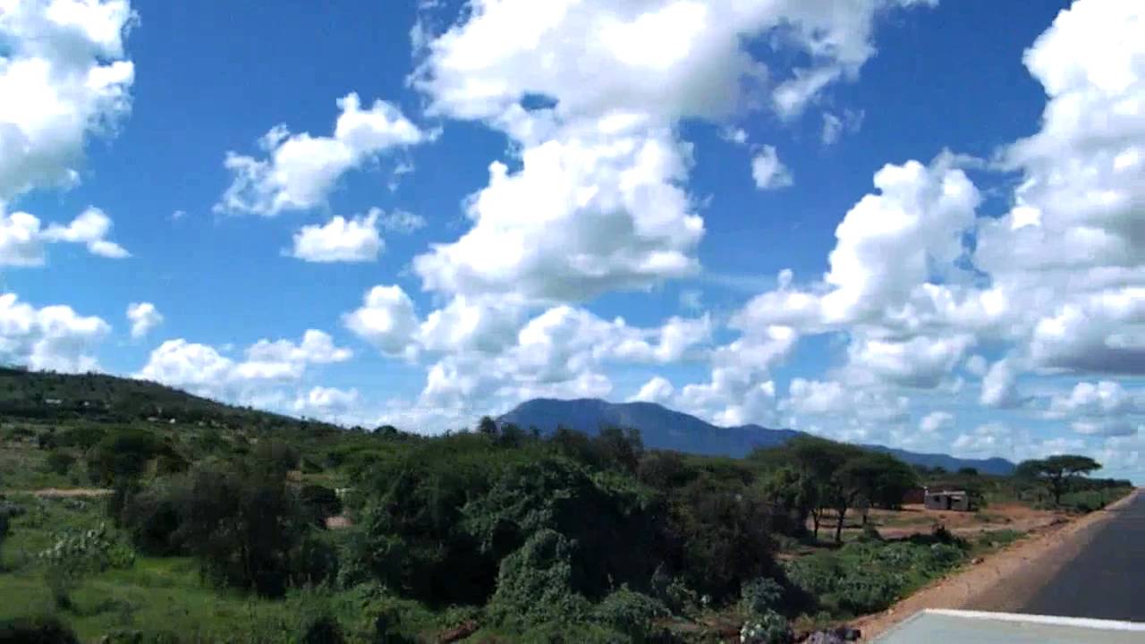 Cruising in the Overland truck, after just crossing into Tanzania