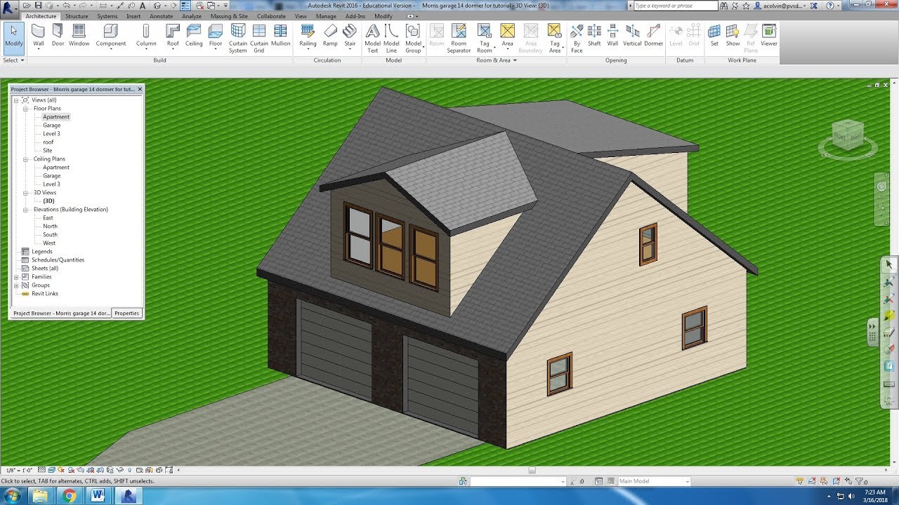Drawing a Dormer in Revit