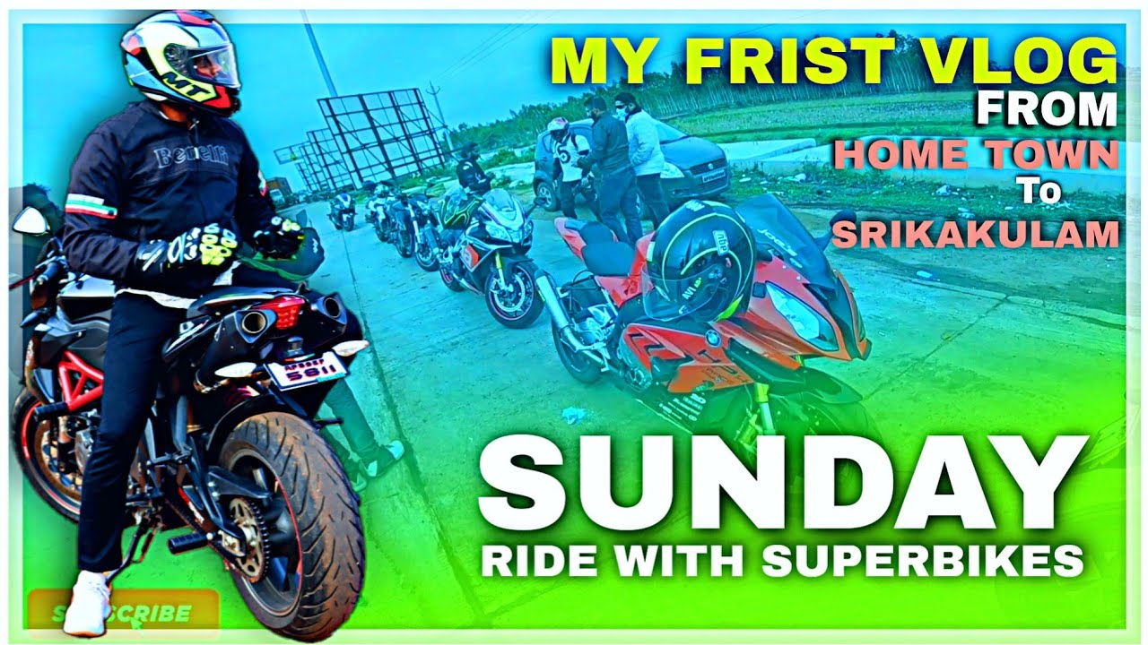 My first vlog with super bikes | Sunday ride | Telugu MOTOVLOGS | Benelli 600i