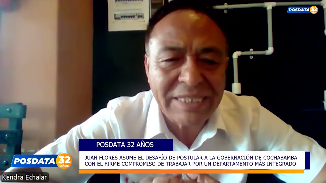 JUAN FLORES: “COCHABAMBA ES EL CORAZÓN DE SUDAMÉRICA” Y APUESTA POR INTEGRACIÓN Y JUVENTUD.📌📌📌📌📌📌