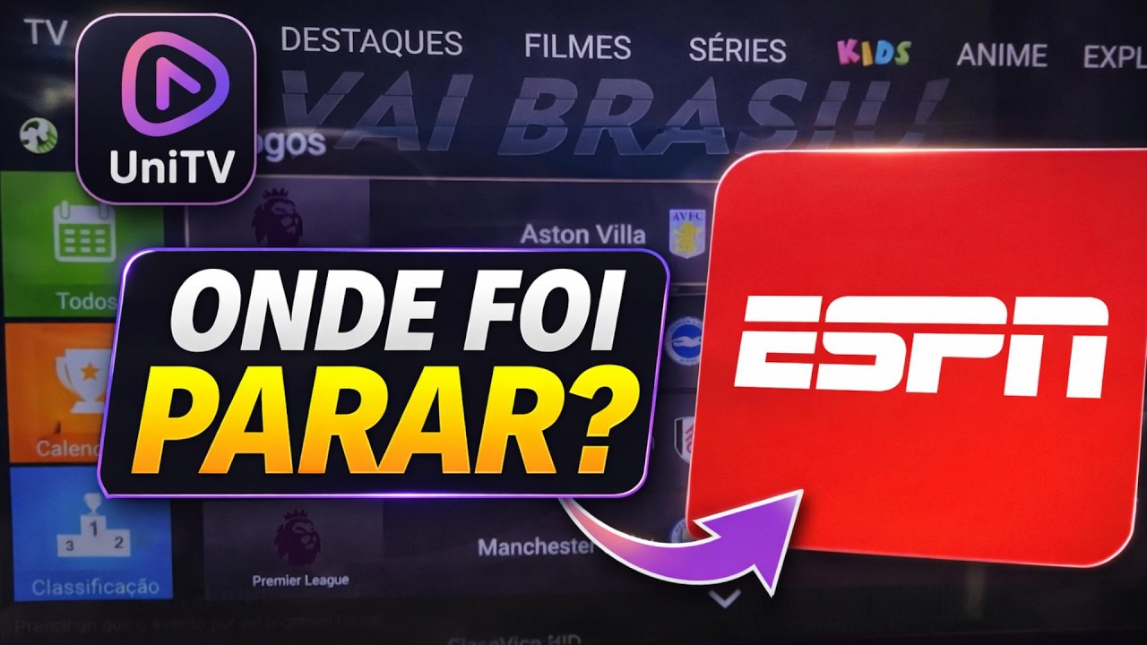 SUMIU! Cad&ecirc; os Canais ESPN no UniTV?