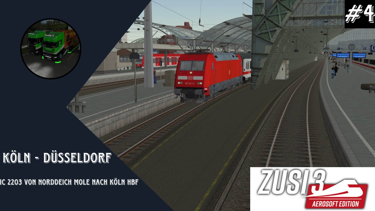 Zusi 3 🚂 #4 IC von Norddeich Mole- Köln Hbf [IC2203] Köln-Düsseldorf [BR101] KD-KK