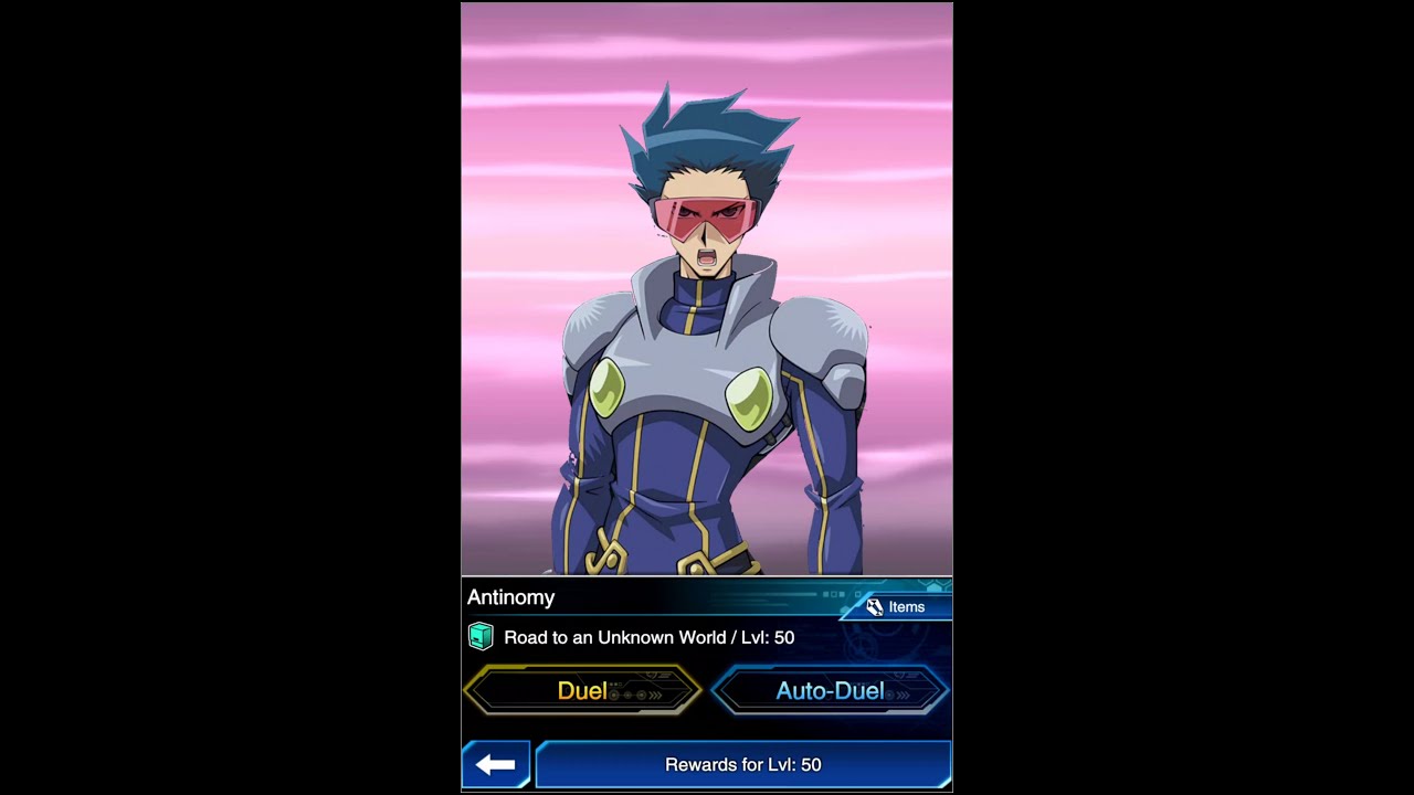 Yugioh Duel Links - First Duel Against Lv.50 Antinomy! Jack Atlas x Demon's Resonance Deck