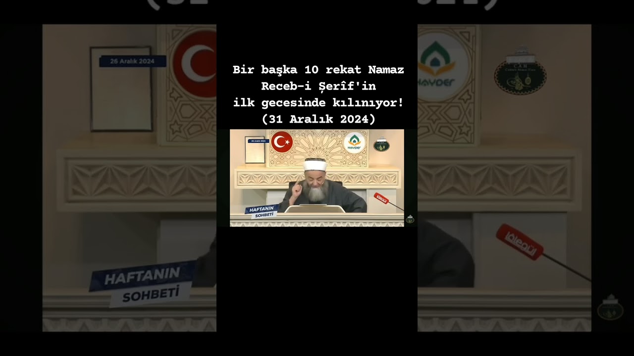 📌Receb-i Şerifin İlk Gecesinde Kılıncak Namaz #C&uuml;bbeliAhmethocaefendi#sorts #Recebişerif#Keşfetteyiz