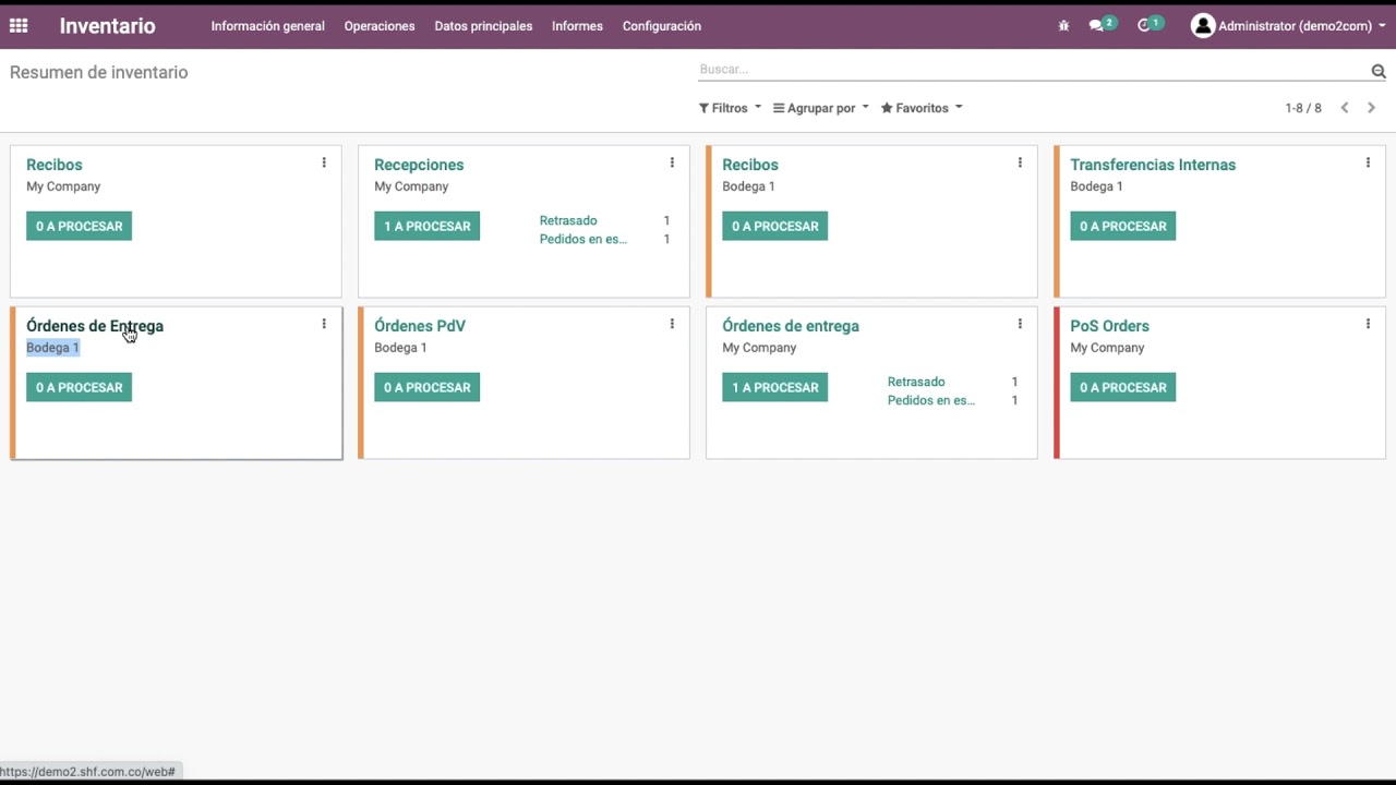 Odoo Módulo_Inventario Entrada y salida de productos por inventario.