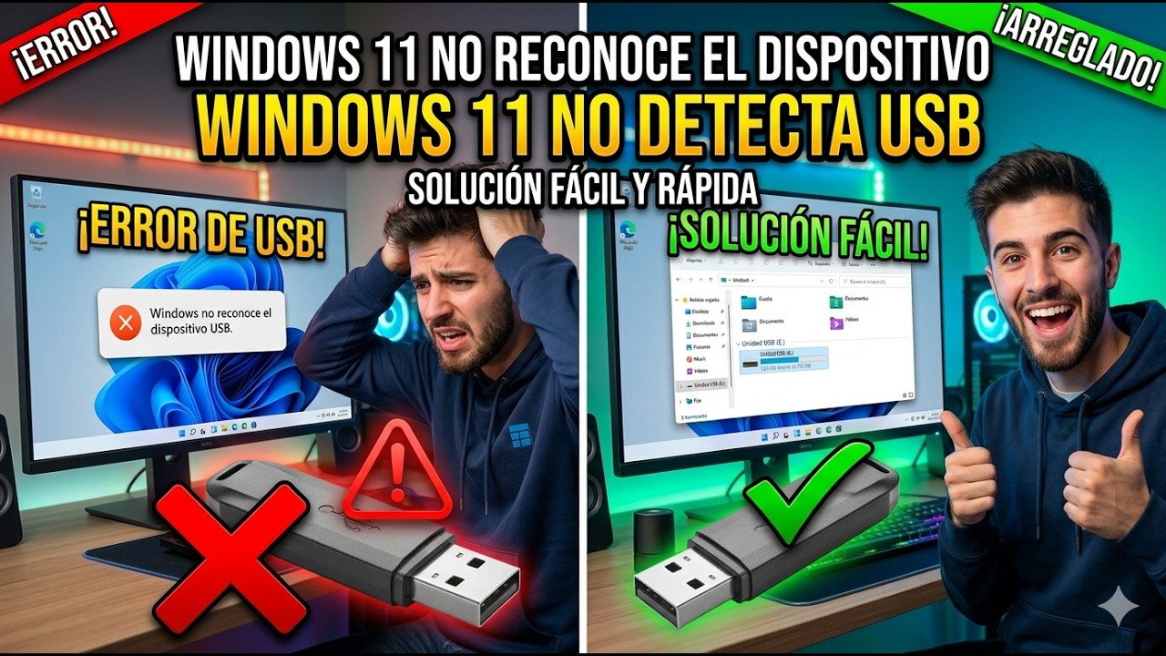 Windows 11 No reconoce el Dispositivo USB / Windows 11 no detecta USB