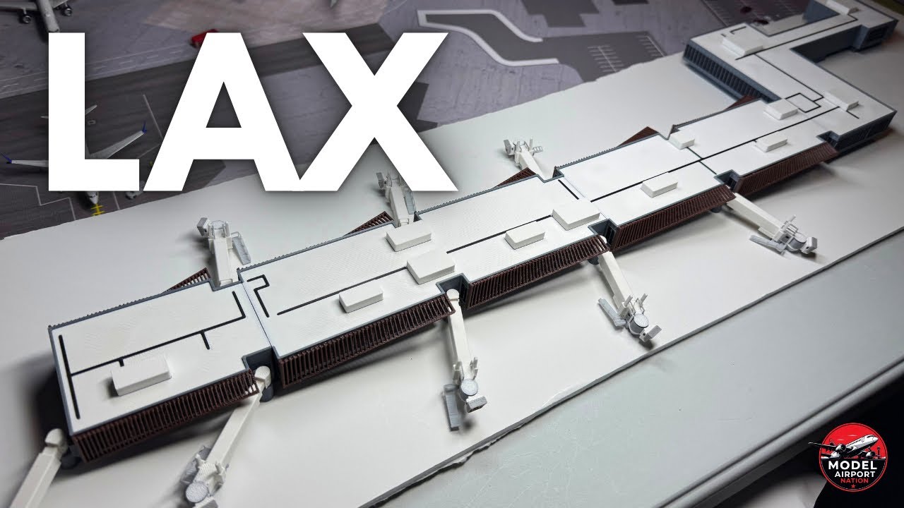 NEW! Unboxing LAX International Airport Midfield South Concourse | Tarmac Designs 