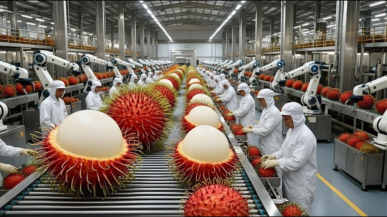 How This Factory Turns Raw Rambutan into Sweet Perfection