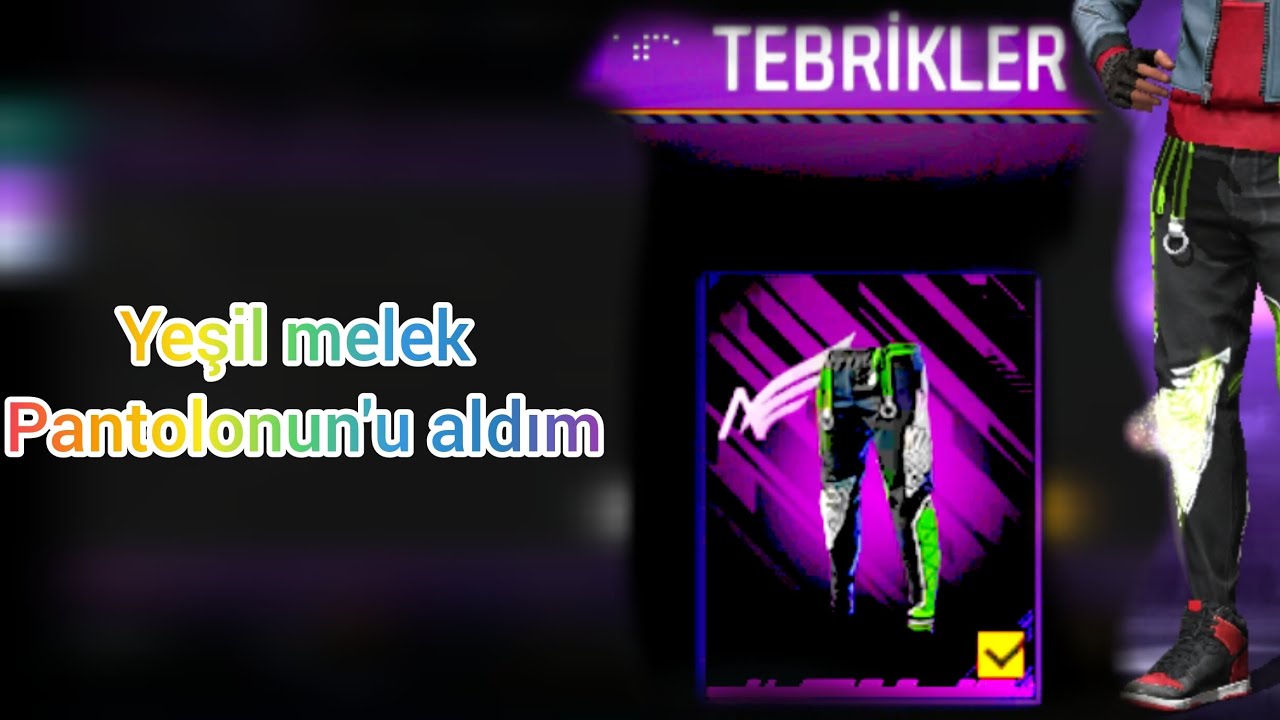 #FREE FİRE YEŞİL MELEK PANTOLONU ALDIM ACABA KAÇ ELMASA KİTLEDİLER BİZE 💎👌