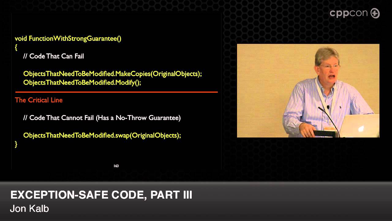 CppCon 2014: Jon Kalb 