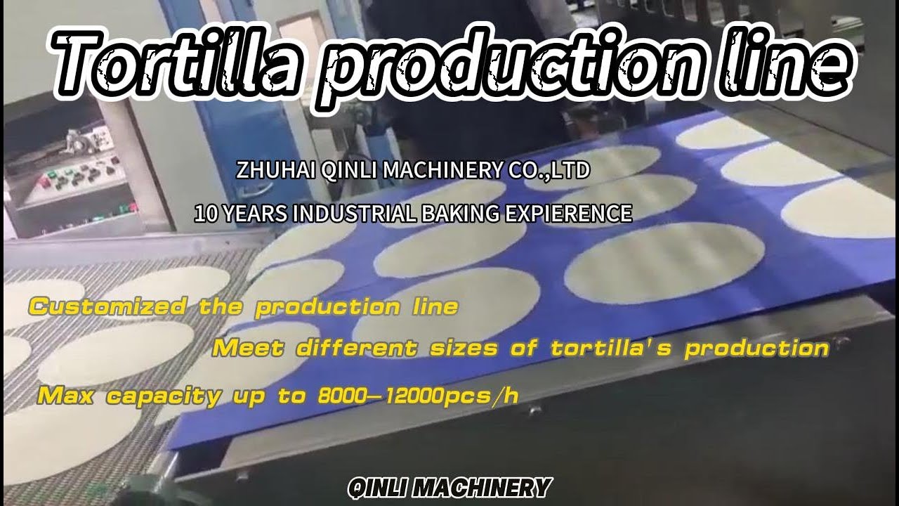 Commercial industrial tortilla forming line with high capacity by QINLI MACHINERY