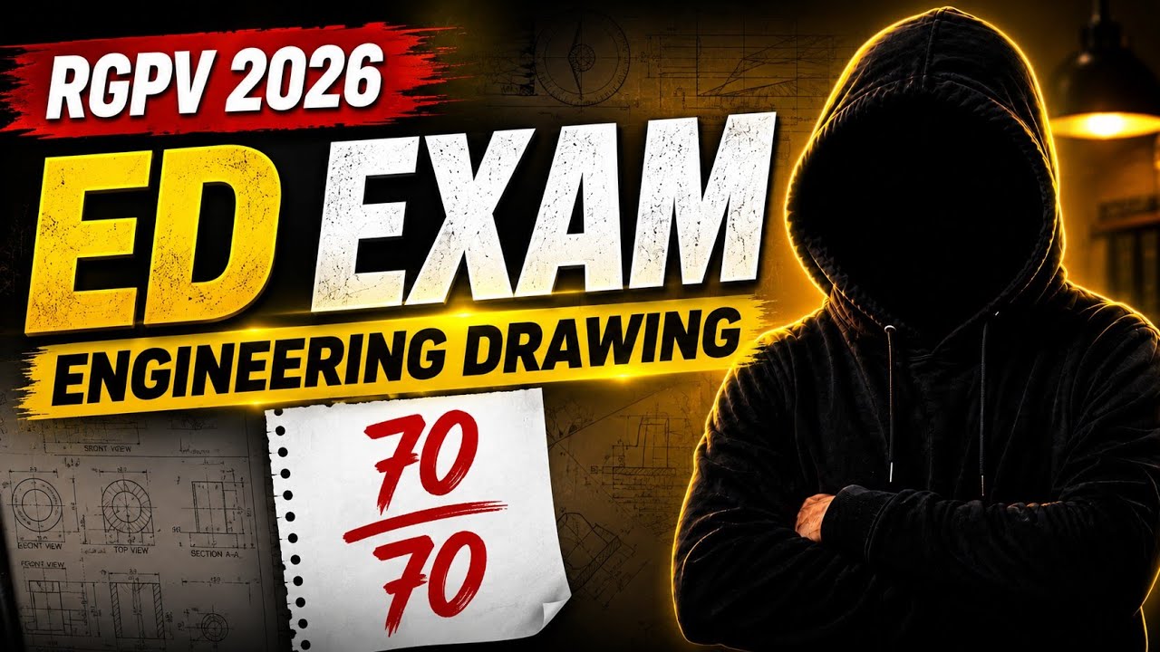 ED Exam | Engineering Drawing 🔥📝| Most Important Topics | @Engineerdude-g6m 