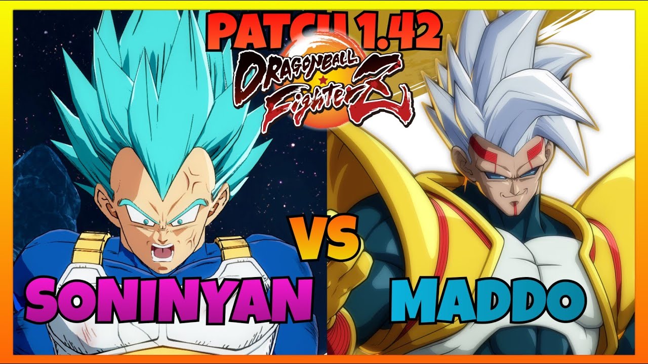 DBFZ - SONINYAN vs MADDO gameplays (Blue Vegeta, Adult Gohan, Trunks vs Baby 2, UI Goku, Krillin)