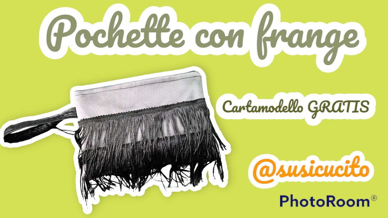 Elegante pochette | Tutorial passo passo con cartamodello GRATIS |frange BEEBEECRAFT