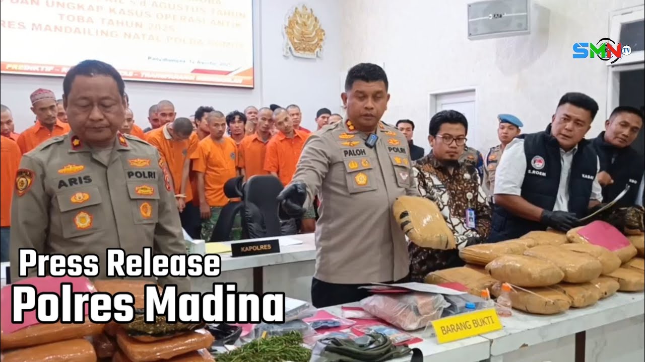 36 orang pelaku narkoba dibekuk Polres Mandailing Natal 